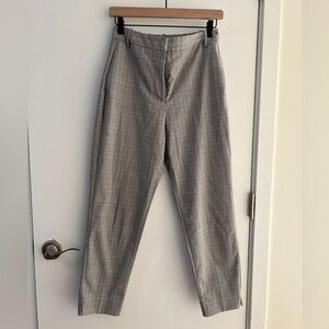 Zara Light Gray Plaid Pants